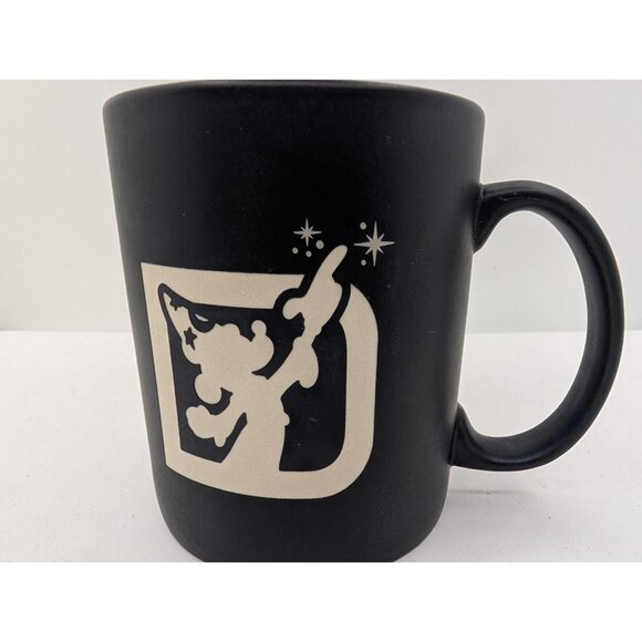 Mug Disney World Fantasia Sorcerer Mickey Mouse Etched coffee Black Beige 2017 - Picture 9 of 15